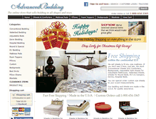 Tablet Screenshot of advancedbedding.com